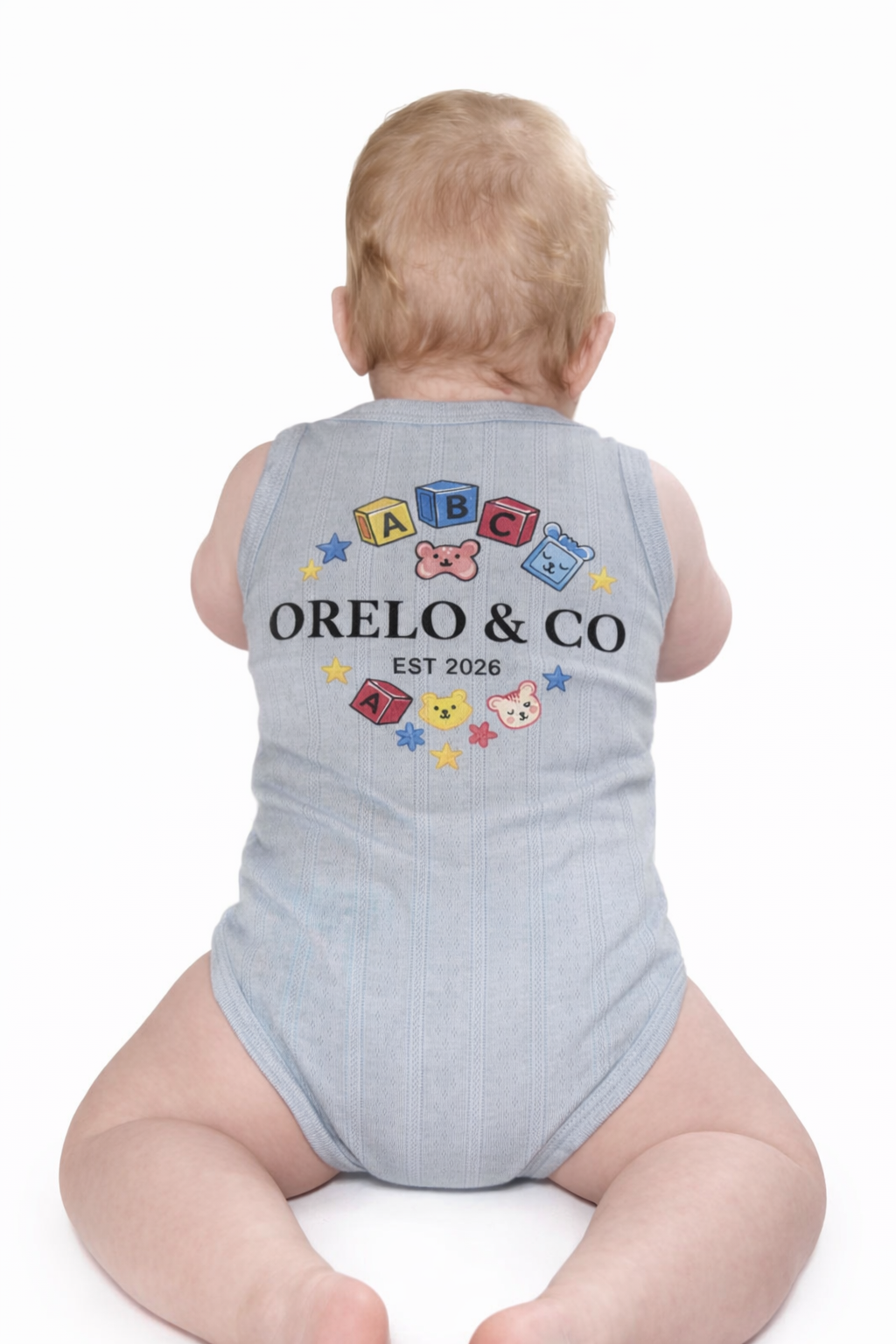 Orelo & Co Blue Baby Vest