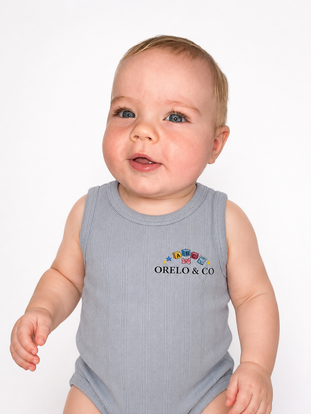 Orelo & Co Blue Baby Vest