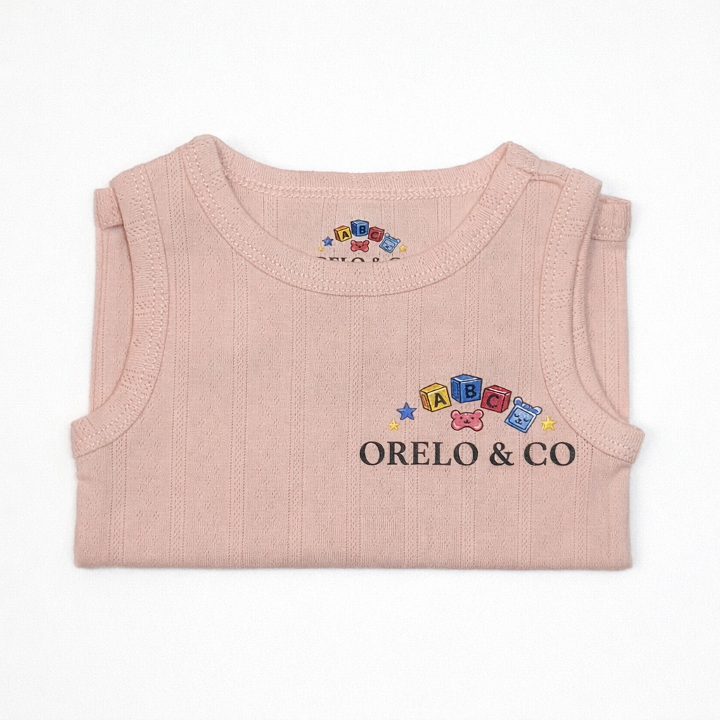 Orelo & Co Pink Baby Vest