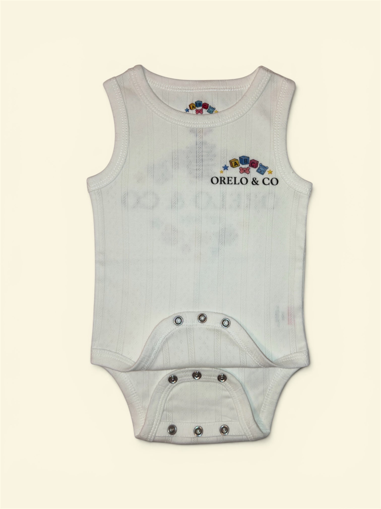Orelo & Co White Baby Vest