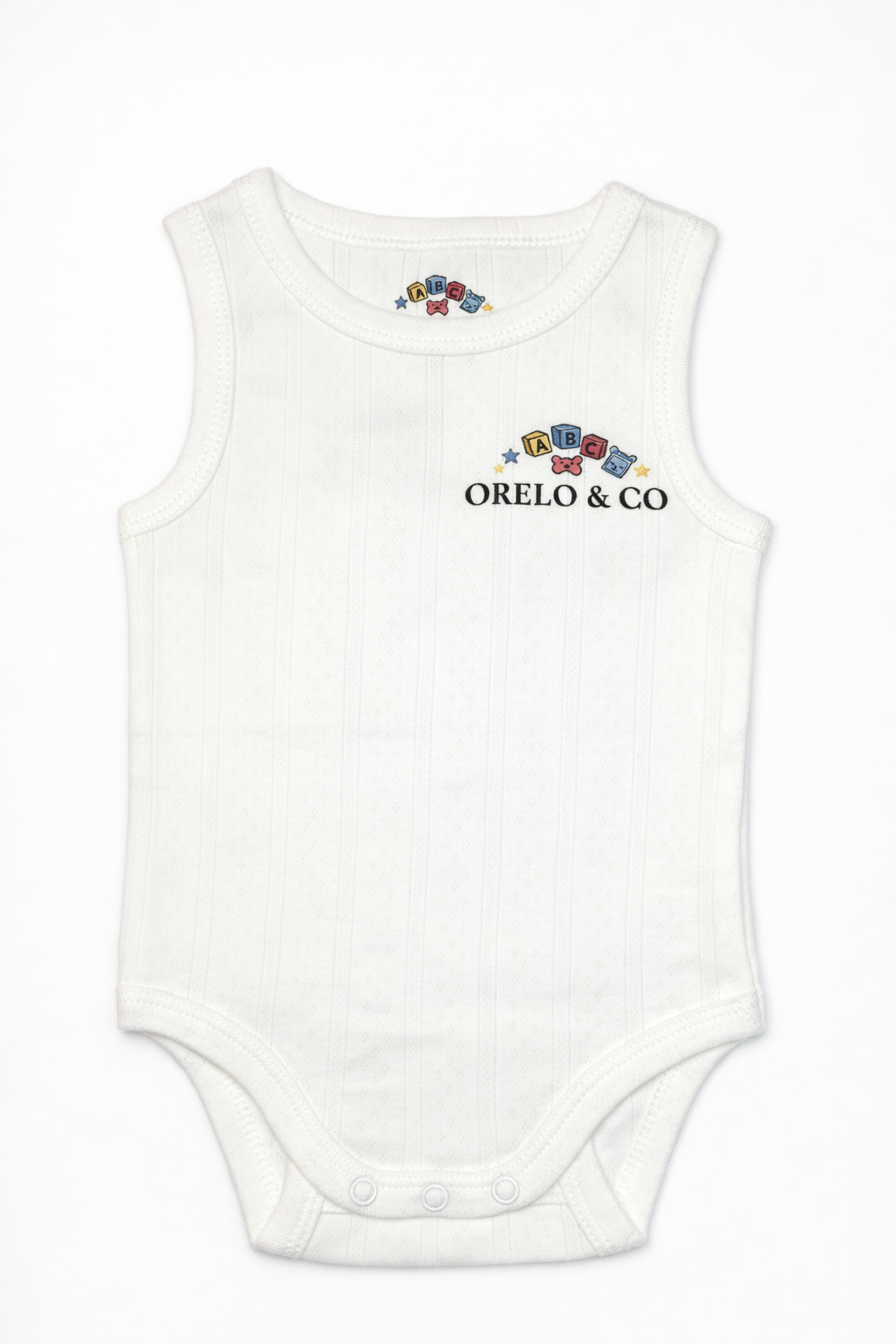 Orelo & Co White Baby Vest
