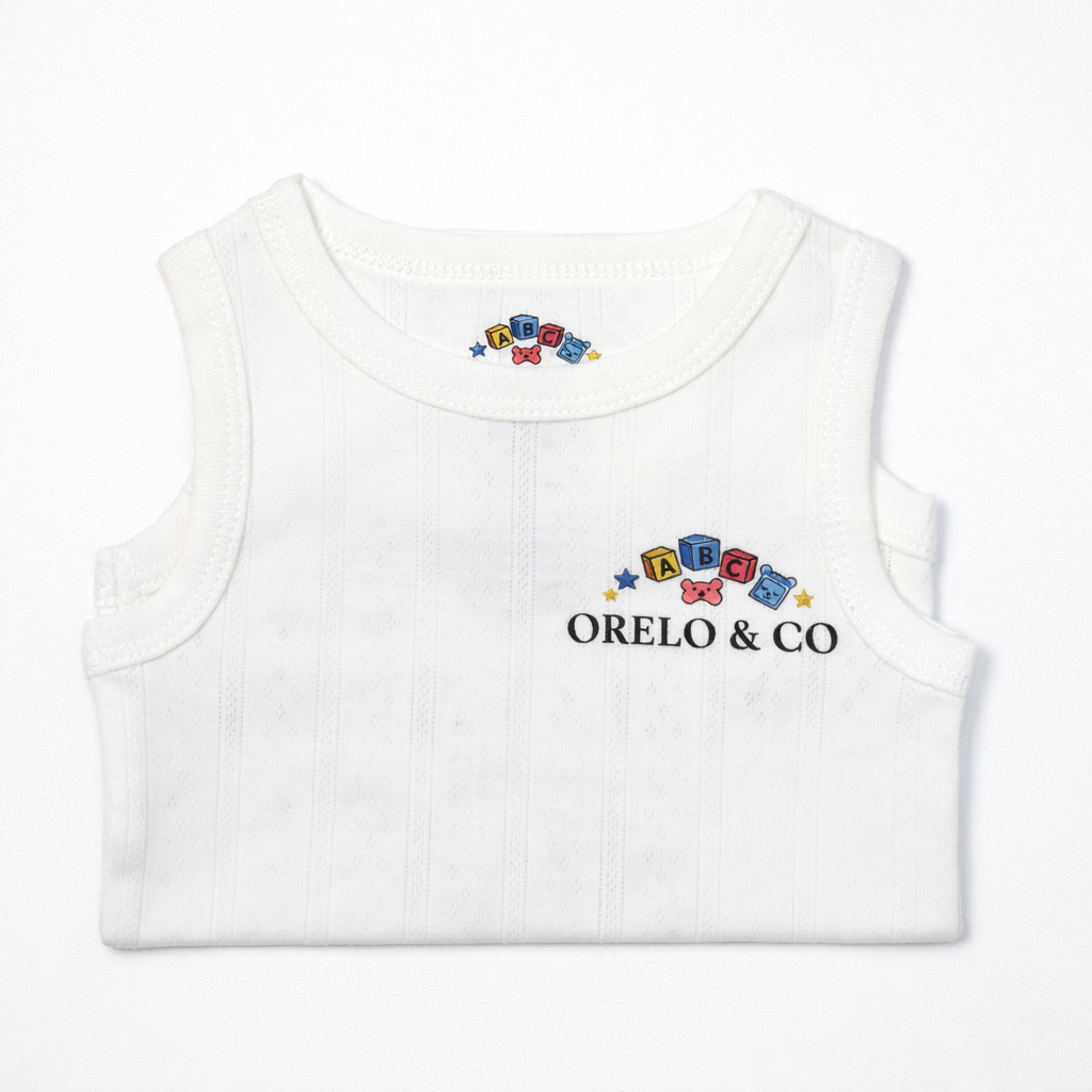 Orelo & Co White Baby Vest