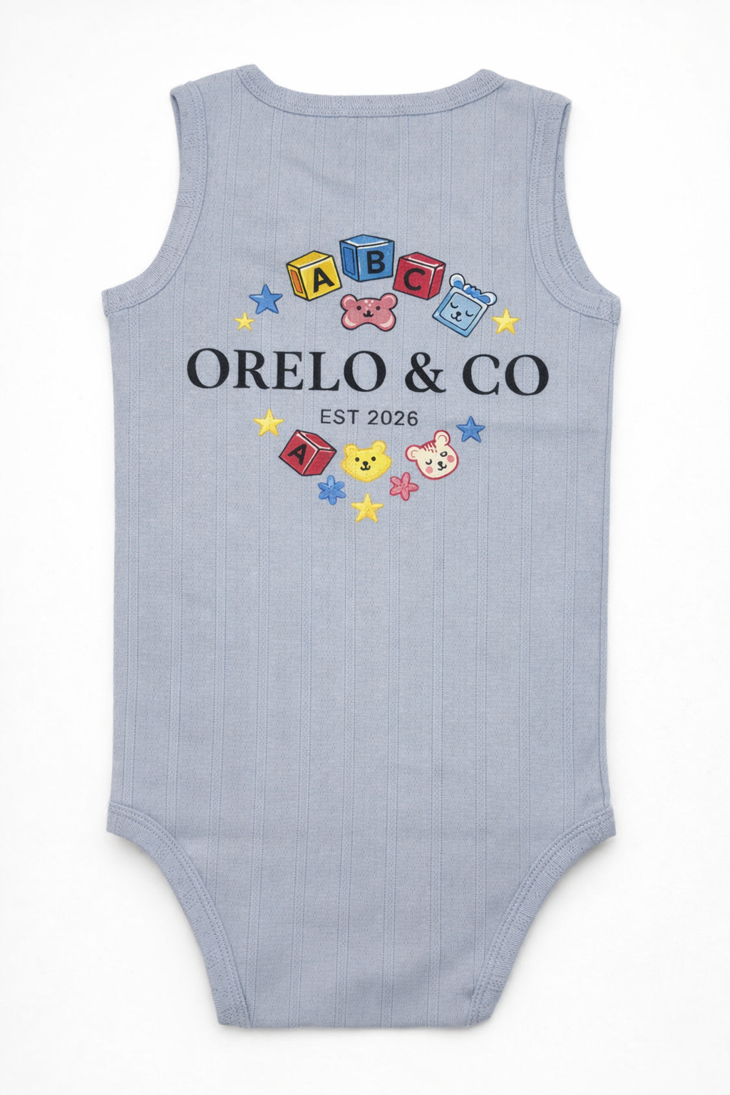 Orelo & Co Blue Baby Vest